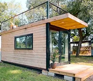 Tiny Wooden Container House
