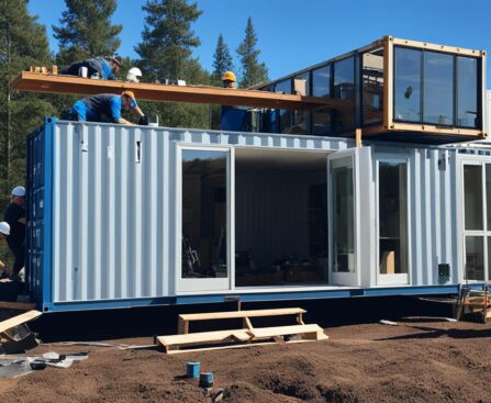 DIY container house construction